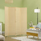 HOMCOM Woven Bamboo Room Divider: 4-Panel Folding Indoor Privacy Screens for Home Office, 71"x71"x0.6", Natural | The Comfy Couch Canada