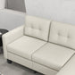 HOMCOM L-shaped Sofa, 3 Seater Sectional Couch with Ottoman, Corner Sofa with Thick Padded Cushion and Wood Legs, Beige | The Comfy Couch Canada