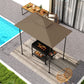 Outsunny BBQ Gazebo Canopy Replacement Roof, 5&