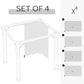 Outsunny Gazebo Curtain 10&