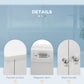 Kleankin White Wall Cabinet: Bathroom Mounted Mirror Medicine Cabinet with Double Doors & Storage Shelves | The Comfy Couch Canada