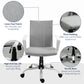 Vinsetto Mid Back Mesh Office Chair Ergonomic Swivel Computer Desk Task Chair with Wheels Armrest Tilt Function Light Grey | The Comfy Couch Canada