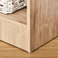 HOMCOM 5-Tier Bookcase: Adjustable Shelves Display Unit for Living Room/Office, Natural Wood | The Comfy Couch Canada