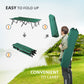 Outsunny 76 Two Person Folding Camping Cot Outdoor Portable Double Cot Wide Military Sleeping Bed w/ Carrying Bag Green | The Comfy Couch Canada