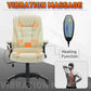 HOMCOM Massage Office Chairs Computer Executive Ergonomic Heated Vibrating Beige | The Comfy Couch Canada