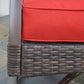 Outsunny 4 Pieces Patio Furniture Set, Outdoor PE Rattan Wicker Sofa Sets Outdoor All Weather Conversation Furniture w| The Comfy Couch Canada
