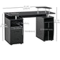 HOMCOM Home Office Computer Desk Keyboard Tray CPU Stand Black Workstation Furniture Study Table | The Comfy Couch Canada