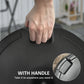 Outsunny Patio Umbrella Base with Handle, Heavy Duty Round Umbrella Stand, Garden Umbrella Holder for 1.5", 1.9" Poles, Black | The Comfy Couch Canada