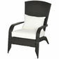 Outsunny Patio Wicker Adirondack Chair, Outdoor Rattan Muskoka Chair with Cushions for Patio, Garden, Backyard, Cream | The Comfy Couch Canada