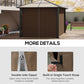 Outsunny 4-Panel Replacement Gazebo Curtains Gazebo Privacy Sidewall for 10&