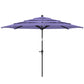 Outsunny 10.7FT Patio Umbrella with 8 Ribs, Crank, Push Button Tilt, Air Vents, for Backyard, Deck and Lawn, Purple | The Comfy Couch Canada