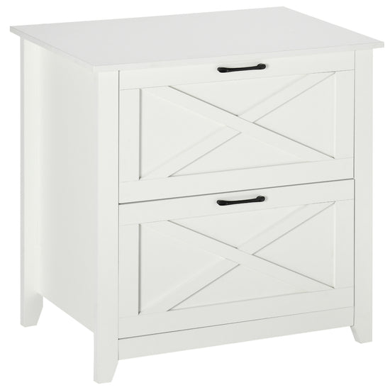 Vinsetto Vertical File Cabinet Home Office Solution A4 Hanging Bars 29.9"x19.7"x30.3" White | The Comfy Couch Canada