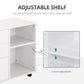 HOMCOM Mobile Printer Stand: Storage Space, 3 Drawers, Shelves, Home Office, White, Rolling Cabinet | The Comfy Couch Canada