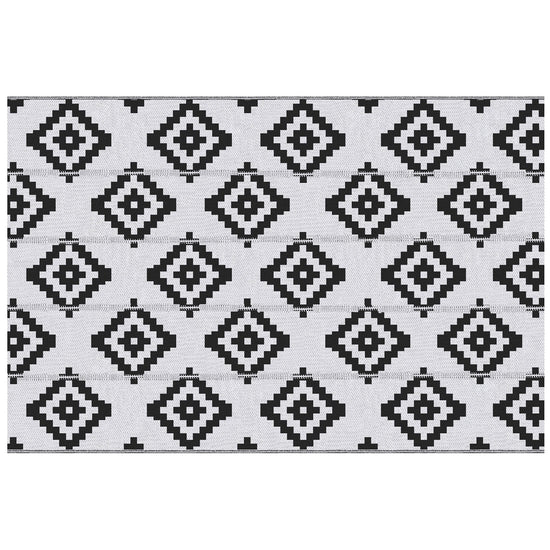 Outsunny Reversible Outdoor RV Rug, Patio Floor Mat, 6&