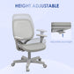 Vinsetto Office Chair, Small Computer Desk Chair with Mesh Back, Swivel Security Castors, Arm, Grey | The Comfy Couch Canada