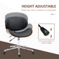 Vinsetto Stylish Home Office Chair Faux Leather Bentwood Desk Chair 360° Swivel Adjustable Height Wheels Black | The Comfy Couch Canada