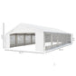 Outsunny 40’x20’ Heavy-duty Large Outdoor Carport Garage Party Event Tent Patio Gazebo Canopy w/ Removable Sidewall White | The Comfy Couch Canada