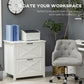 Vinsetto Vertical File Cabinet Home Office Solution A4 Hanging Bars 29.9"x19.7"x30.3" White | The Comfy Couch Canada