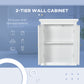 kleankin Space Savior: Over Toilet Storage Cabinet with Adjustable Shelf, Bathroom Wall Cabinet for Living Room Entryway, White Finish | The Comfy Couch Canada