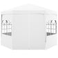 Outsunny 13 ft Party Tent Wedding Gazebo Outdoor Waterproof PE Canopy Shade with 6 Removable Side Walls | The Comfy Couch Canada