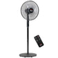 HOMCOM Oscillating Standup Fan with Remote LED Display Cooling Device for Home Office Black | The Comfy Couch Canada
