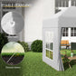 Outsunny Pop Up Party Tent 6.6x6.6ft Outdoor Folding Gazebo Canopy with Side Walls Easy Setup for Events White | The Comfy Couch Canada