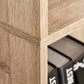 HOMCOM 5-Tier Bookcase: Adjustable Shelves Display Unit for Living Room/Office, Natural Wood | The Comfy Couch Canada