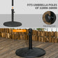 Outsunny 31lb Concrete Patio Umbrella Base: Outdoor Round Weight Stand for Lawn, Deck & Garden, Black | The Comfy Couch Canada