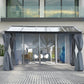 Outsunny Outdoor Hardtop Pergola 13&