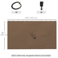 Outsunny 4-Panel Replacement Gazebo Curtains Gazebo Privacy Sidewall for 10&