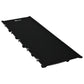 Outsunny Lightweight Camping Cot, Aluminium Portable Folding Bed w/ Strong Support 331 lbs and Carry Bag for Camping, Black