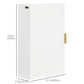 kleankin Bathroom Medicine Cabinet, Modern Wall Cabinet with Adjustable Shelves and Single Door for Laundry Room | The Comfy Couch Canada