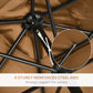 Outsunny Rectangle Patio Umbrella: 6.5x10ft Aluminum Tilt Garden Parasol Crank Coffee | The Comfy Couch Canada