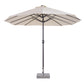 Outsunny 15ft Double-Sided Patio Umbrella Rectangular Parasol Sun Shelter Canopy Shade UV Protection w/ Hand Crank | The Comfy Couch Canada