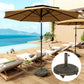 Outsunny Round Patio Umbrella Base, 46 lbs Resin Umbrella Stand with Wheels, Outdoor Umbrella Stand for 1.3"/1.5"/1.9" Umbrella Poles for Outdoor, Lawn, Poolside, Bronze | The Comfy Couch Canada