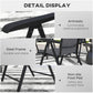 Outsunny 2PC Outdoor Wicker Folding Chairs Adjustable Backrest Patio Furniture Grey | The Comfy Couch Canada