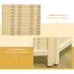 HOMCOM Woven Bamboo Room Divider: 4-Panel Folding Indoor Privacy Screens for Home Office, 71"x71"x0.6", Natural | The Comfy Couch Canada