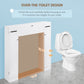 kleankin Space-Saving Over-Toilet Cabinet: White Bathroom Organizer with Adjustable Shelf for Compact Storage | The Comfy Couch Canada