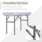 Outsunny 4ft Folding Picnic Table, Fish Fillet Cleaning Table, Camping Party Desk with Sink, White | The Comfy Couch Canada