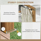Outsunny 10x10 ft Garden Gazebo Shelter with Retractable Pergola, Nettings for Grill & Patio Deck, Natural - Create a Cozy Retreat | The Comfy Couch Canada