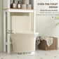 HOMCOM Over The Toilet Storage Cabinet, Bathroom Space Saver Cabinet with Adjustable Shelf, Bathroom Organizer, White | The Comfy Couch Canada