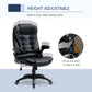 Vinsetto High Back Leather Executive Office Chair Adjustable Swivel Computer Desk Chair with Wheels Armrest Height Black | The Comfy Couch Canada