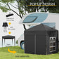 Outsunny 6.6x6.6ft Easy Pop Up Party Tent with Side Walls - Outdoor Folding Gazebo, Black | The Comfy Couch Canada