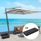 Outsunny 4PCS Patio Umbrella Base Weight Bag, Umbrella Stand Weights with Handles, 33 lbs with Sand Filling, Patio Umbrella Weights for Offset/Cantilever Umbrella Stand Base, Black | The Comfy Couch Canada