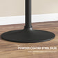 HOMCOM Adjustable Bar Table for 2, Round Pub Table with Steel Base for Home Bar, Small Dining Room, Black Marble | The Comfy Couch Canada