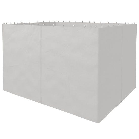 Outsunny Gazebo Replacement Sidewalls 4-Panel Privacy Wall for 10&