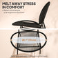 Outsunny Rattan Bistro Set, 3 Pieces Wicker Patio Furniture Set, Acapulco Chairs and Steel Table for Porch, Balcony, Black | The Comfy Couch Canada