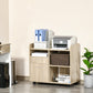 Vinsetto Filing Cabinet: Printer Stand, Mobile, Oak, 2 Drawers, Adjustable Open Shelves, Office | The Comfy Couch Canada