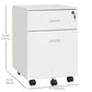 Vinsetto Rolling File Cabinet 2 Drawers Locking Study Home Office White | The Comfy Couch Canada