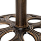 Outsunny Round Cast Iron Patio Umbrella Base: Outdoor Stand Holder for Φ38/48mm Poles, Bronze | The Comfy Couch Canada